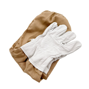 Guante de apicultor de piel de cabra Premium ventilado de 3 capas con manga larga de lona - Product Image 5