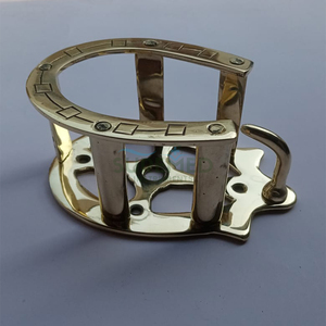 Soporte de Pared para Arnés de Caballo, Diseño de Herradura, Gancho de Brida de Latón Macizo Resistente, Dorado, para Equitación - Product Image 4