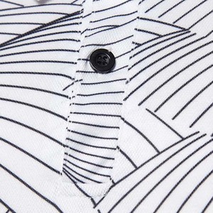 Polo de algodón de talla grande estilo callejero para hombre, Polo de manga corta con cuello, camisas informales transpirables de verano a la moda para hombre - Product Image 4