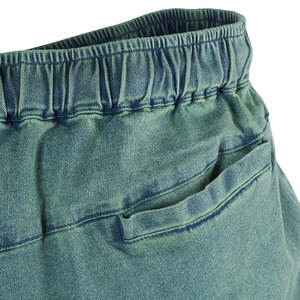 Short en jean pour homme conçu sur mesure été Vintage solide brodé Streetwear lavé à l'acide Style High Street respirant - Product Image 6