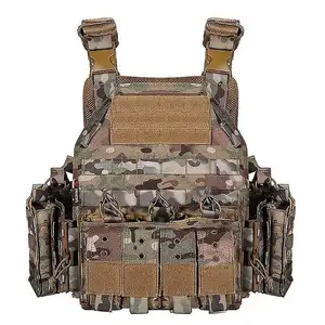 Duurzaam Ademend Cordura Heavy Duty Body 10-delige Set Tactisch Vest Voor Outdoor Shooting Cs Game Training