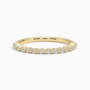 สายคาดแต่งงานประดับเพชรสำหรับปลูกแบบคลาสสิก14K/18K ประดับโรสโกลด์ IA เพชรแท้ที่ผ่านการรับรอง VVS สำหรับวันครบรอบประจำวัน - Product Image 5