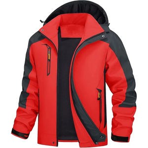 Veste coupe-vent de randonnée imperméable et légère au design personnalisé en gros pour hommes Vestes d'extérieur tissées à fermeture éclair - Product Image 3