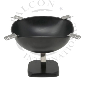 Cigare club utiliser cône étain piédestal plancher debout cigare cendrier avec coupe-vent bol en acier inoxydable cendrier - Product Image 1