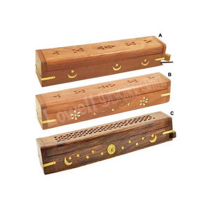 Nouvelle collection de brûleurs d'encens en bois de cercueil très vendus stockage de brûleurs de boîte fabriqués à la main, de fournisseur en gros de confiance - Product Image 6