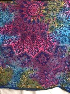 Tapiz de mandala indio para colgar en la pared estrella psicodélica Multicolor Tie Dye Bohemian Gipsy Bedcover Beach Throw al por mayor - Product Image 2