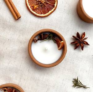 เทียนขี้ผึ้งถั่วเหลืองหอมในโถแก้วสำหรับตกแต่งบ้านของขวัญสปาอโรมาเทราพีทำจากอินเดีย - Product Image 4