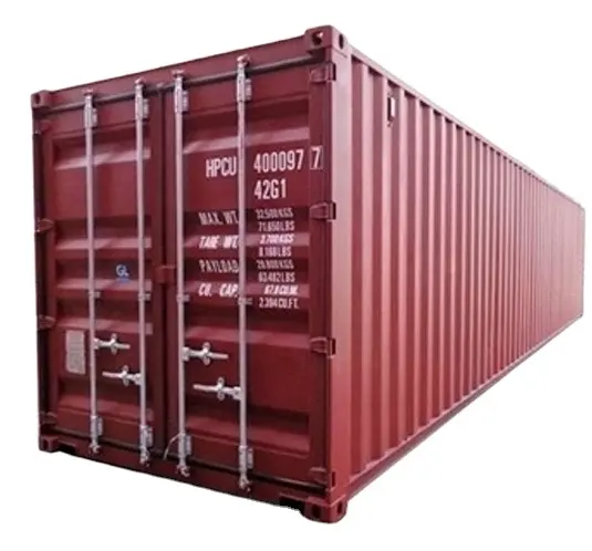 Satılık 40 feet yüksek küp boş kargo konteyneri kullanılan 20ft 40ft konteyner ihracat için hazır