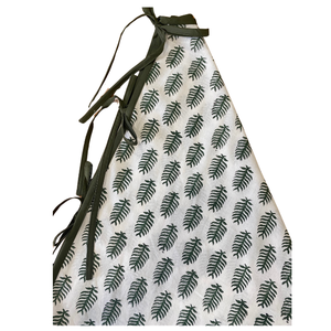 Falda de árbol de Navidad con estampado de hojas de bloque de mano indio, borde decorativo de Hotel para el hogar festivo, decoraciones elegantes para árboles de Navidad - Product Image 2