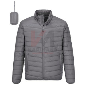 Veste matelassée compressible pour hommes manteau gonflé isolé voyage randonnée fournisseur en vrac couleurs OEM marque personnalisée vente en ligne - Product Image 1