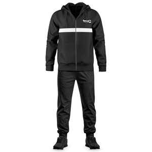 Conjunto Deportivo Unisex de Invierno Tenzo Intl OEM ODM, Color Rojo Sólido, Chaqueta con Capucha y Cremallera, Pantalones Jogger, Venta al Por Mayor - Product Image 6