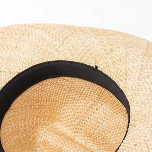 Sombrero de Vaquero de Paja Hecho a Mano con Logotipo Personalizado al por Mayor, Sombrero de Paja de Verano de Estilo Occidental Natural de Primera Calidad, Sombrero de Paja para Exteriores - Product Image 4