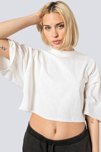 Top Corto Unisex de Alta Calidad, Bonito y Transpirable, para Yoga, Verano, Mangas Cortas, con Impresión de Logotipo Personalizado, Venta al Por Mayor - Product Image 4