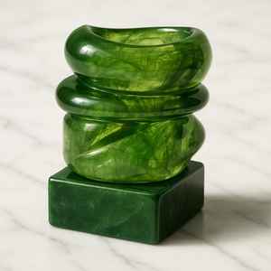 Brazaletes de Resina Facetados Etéreos Modernos y Personalizados de MS Handicraft Uttar Pradesh - Product Image 5