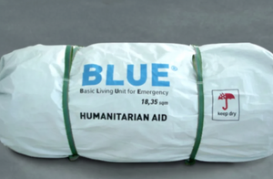 Tente familiale géodésique en aluminium bleue, très vendue, pour 5 personnes, double couche, quatre saisons, résistante à l'eau, installation facile, pour situations d'urgence et de catastrophe - Product Image 4