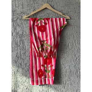 Nieuwkomer Puur Katoenen Slaapkleding Nachtkleding Handblock Bedrukt Alle Maten Vrouw Sexy Korte En Lange Pyjama 'S Set - Product Image 3