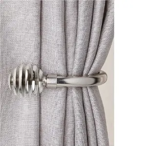 Classic Design Pair of Metal Sliced Curtain Hold Backs Metal Curtain Holdback Decorative Drapery All Fixing Inc at Lowest Cost