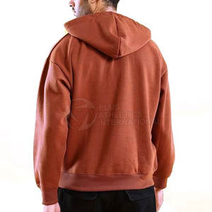 Sudadera con Capucha de Algodón para Hombre, Estilo Urbano, Marca 2026, Lisa, Sin Cordones, Talla Grande, Gruesa, Diseño Personalizado - Product Image 2