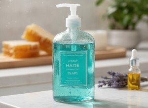 Jabón Líquido para Manos Loktae Buryatia Coniferous Forest Sky Blue 200ml - Lujo Refinado para Mujeres Adultas, Todo Tipo de Piel, RU, 3 Años - Product Image 4