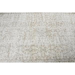 Tapis turc vintage 5,4x9,2 pi (165x279 cm), tapis en laine à bordure blanche - Product Image 5