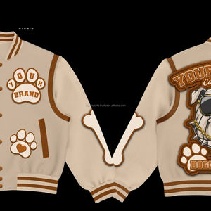 Vestes universitaires de haute qualité pour hommes vestes universitaires vierges en gros veste universitaire Letterman unie avec logo personnalisé pour homme - Product Image 5