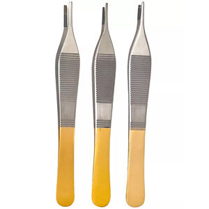 คีมหนีบเนื้อเยื่อ TC Adson เกรดสูง1X2ฟันสีน้ำตาลฟันปลาครึ่งทองคีมผ่าตัด - Product Image 6