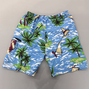 <b>Men's</b> Custom Printed Board Shorts Quick Dry Elastic Waist Casual Swim <b>Trunks</b> with Palm Tree and Coconut Pattern - Product Image 2
