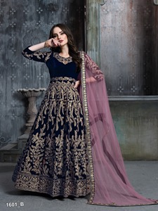 Vestido Salwar Kameez de trabajo con bordado pesado para mujer con Dupatta Real estilo Bollywood ropa india y pakistaní venta en línea - Product Image 3