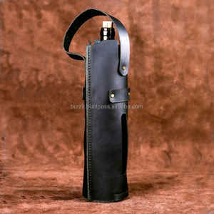 Bolsa de vino de Cuero 100% Diseño duradero y único original hecho a mano 2017 - Product Image 6