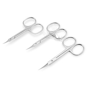 Tijeras de Manicura Ultra Afiladas, Construcción de Acero Inoxidable de Alta Durabilidad, Plegables, para Diestros, Herramienta de Corte de Precisión - Product Image 1