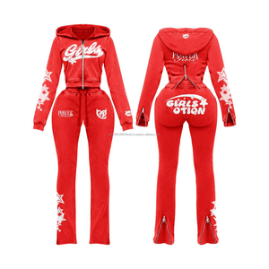 Conjunto de Sudadera con Capucha y Pantalones Deportivos Personalizados de 380 Gsm para Hombre, Estilo Patchwork - Product Image 5