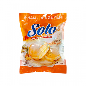 SOLO 216g doux rond ananas crème gâteau sac Style frais nouvelle saveur délicieux produits de boulangerie vietnamiens - Product Image 4