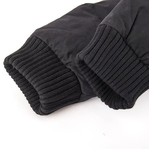 Outdoor Warm Casual Sport Waterproof Windbreaker Polyester Cotton Fabric Black Hooded Puffer <b>Jacket</b> <b>Men</b> Custom Puff <b>Jacket</b> - Product Image 6