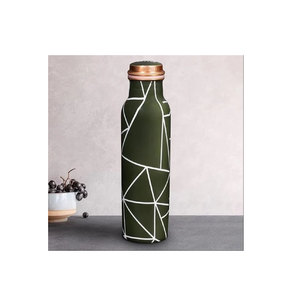 <b>Copper</b> Water <b>Bottle</b> Printed Manufacturer of <b>Copper</b> Water <b>Bottles</b> Indian Handmade Solid <b>Copper</b> <b>Bottles</b> Drinking - Product Image 3