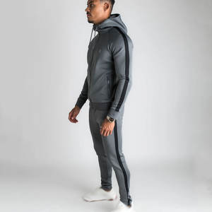 Sudadera con capucha para hombre, jersey en blanco con logotipo personalizado, de algodón liso, ajustada, para correr, logotipo personalizado de alta calidad - Product Image 3