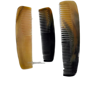 Peigne en corne de buffle, écologique, fait à la main, imitation antique, haute qualité, portable, dernier design, prix bas, en provenance d'Inde - Product Image 1
