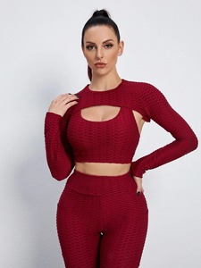 Women's High-Waist Seamless Yoga <b>Leggings</b> with Solid <b>Pattern</b> Custom Logo Gym Fitness Workout Fashionable Activewear for Summer - Product Image 2