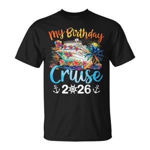 T-shirt personalizzabile per vacanze in famiglia a bordo del crociera 2026 - Maglietta promozionale personalizzata per compleanno e crociere - Product Image 1