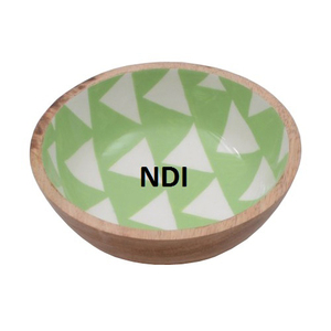 Finition en émail Ménage Traiteur Service Bol en bois Salade de fruits Serveur de pâtes ou de nouilles Service Bol en bois - Product Image 2