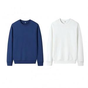 Usine personnalisé 100% coton polaire hiver sweat unisexe meilleure qualité Premium col rond brodé sweat en gros taille XS - Product Image 6