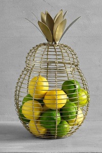 Cesta de fruta de Metal para decoración de comedor, cuenco decorativo elegante para comedor, encimera de cocina, hogar duradero elegante - Product Image 4