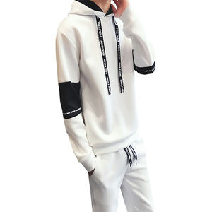 Conjunto de chándal de 2 piezas a la moda para hombre, y pantalón Sudadera con capucha, ropa deportiva de talla grande para primavera, otoño e invierno, bordado chenile - Product Image 6