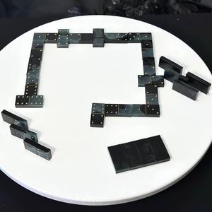 โดมิโนทำด้วยมือสีเคสเรซินโดมิโนทำด้วยมือของขวัญบอร์ดเกมของขวัญสำหรับครอบครัว - Product Image 3