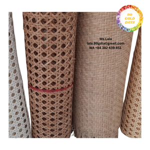 Material de ratán tejido consistentemente con estructura transpirable, adecuado para puertas de armarios, sillas e interiores contemporáneos. - Product Image 5