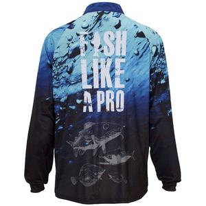 เสื้อเจอร์ซีย์ใส่ตกปลาสำหรับผู้ชายและผู้หญิงเสื้อตกปลาพิมพ์ซับลิเมชันแบบปรับแต่งได้ - Product Image 4