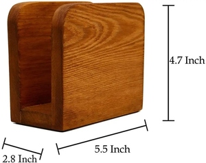Servilletero y Caja de Pañuelos de Madera Clásica, Ecológica y Sostenible, Hecha a Mano y Personalizable para Hoteles y Oficinas - Product Image 4
