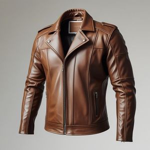 แจ็กเก็ตหนังแบบมืออาชีพสำหรับทุกเพศพร้อมดีไซน์โลโก้ตามสั่ง - Product Image 4
