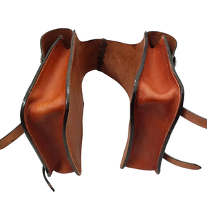 Sacs de selle de saut équestre en cuir véritable de haute qualité usinés à la main vêtements d'équitation occidentale pour chevaux - Product Image 5