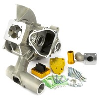 Nouveau carter de moteur 8X avec pack de soupapes à clapets et boulons pour motos, vilebrequin en aluminium Pinasco Italie