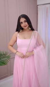 ชุดเดรสยาวแบบถักสำหรับปาร์ตี้ชุดเดรสโกลิจากปากีสถาน - Product Image 2